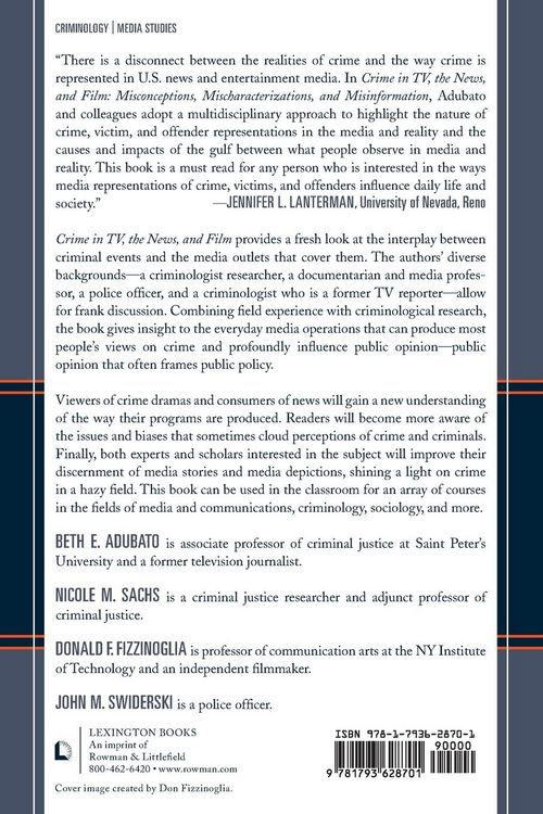 Produktbild: Crime in TV, the News, and Film