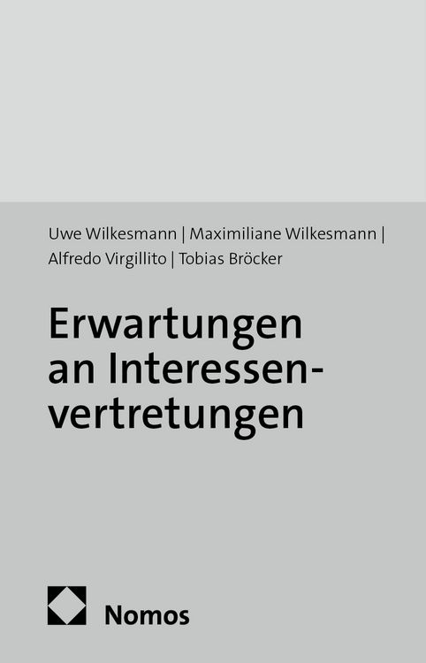 Produktbild: Erwartungen an Interessenvertretungen
