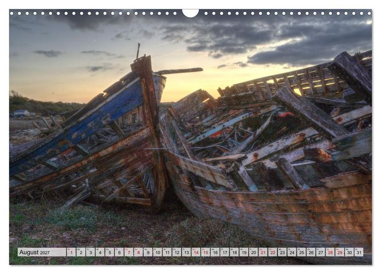 Produktbild: Cimeti&egrave;re de Bateaux de Rostellec (Wandkalender 2027 DIN A3 quer), CALVENDO Monatskalender