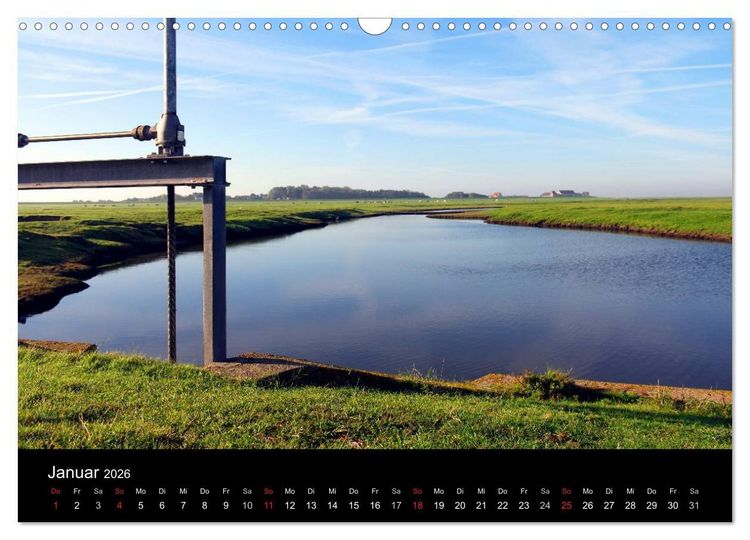 Produktbild: Zeit f&uuml;r... Insel Neuwerk - Kulturlandschaft im Wattenmeer (Wandkalender 2026 DIN A3 quer), CALVENDO Monatskalender