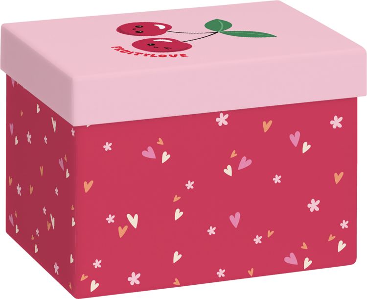 Produktbild: Geschenkbox A6+ Yumi rot dunkel