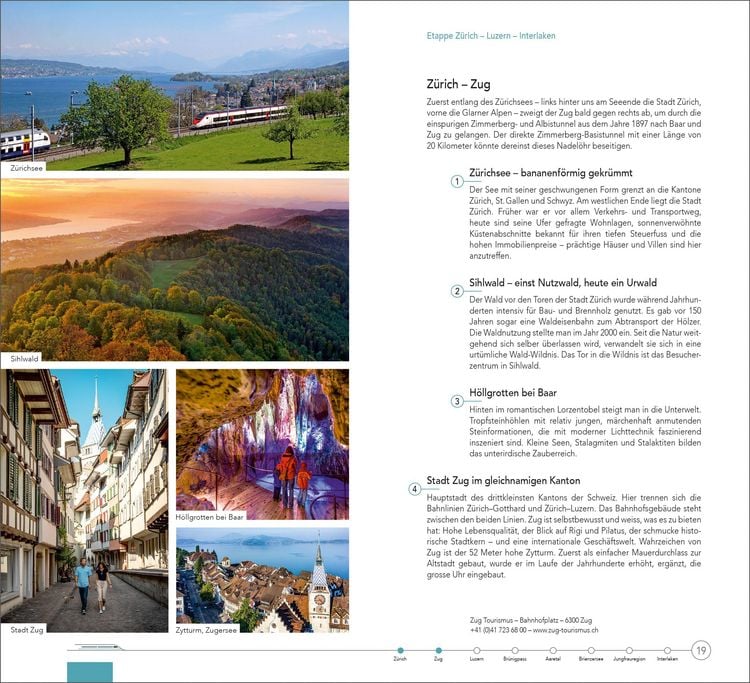 Produktbild: Hallwag Reisef&uuml;hrer Grand Train Tour of Switzerland, deutsche Ausgabe