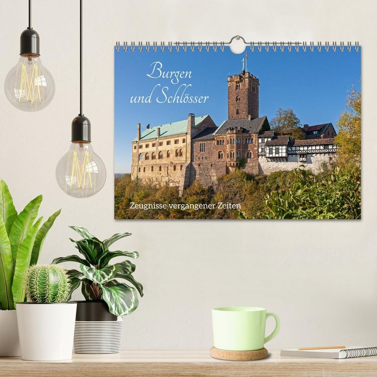 Produktbild: Burgen und Schl&ouml;sser - Zeugnisse vergangener Zeiten (Wandkalender 2026 DIN A4 quer), CALVENDO Monatskalender