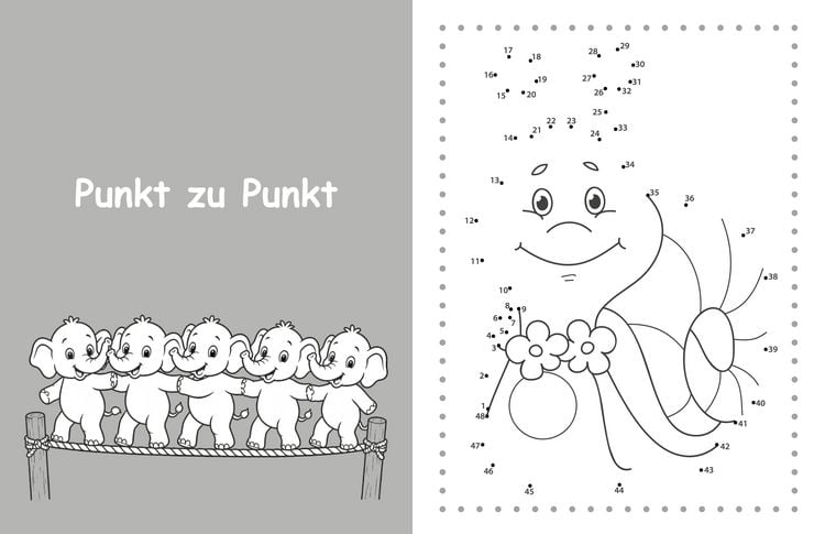 Produktbild: Punkt f&uuml;r Punkt ins Abenteuer - Verbinde die Punkte, entdecke die Bilder, male sie bunt aus