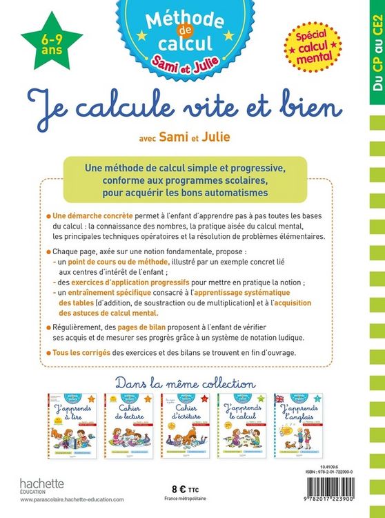 Produktbild: Je calcule vite et bien avec Sami et Julie, du CP au CE2