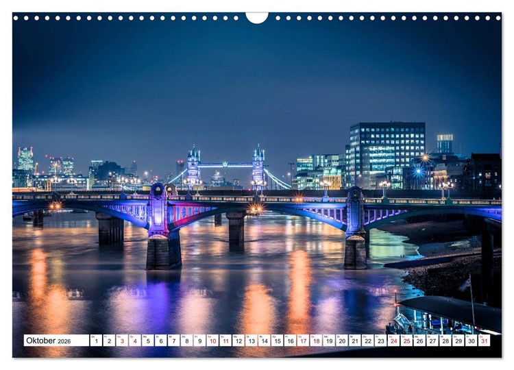 Produktbild: Skylines der sch&ouml;nsten Metropolen weltweit (Wandkalender 2026 DIN A3 quer), CALVENDO Monatskalender