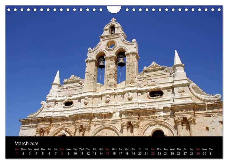 Produktbild: Crete the island of rebels (Wall Calendar 2026 DIN A4 landscape), CALVENDO 12 Month Wall Calendar