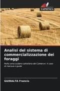 Produktbild: Analisi del sistema di commercializzazione dei foraggi