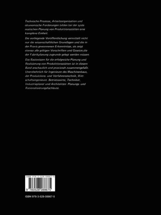 Produktbild: Handbuch Produktionsst&auml;ttenplanung