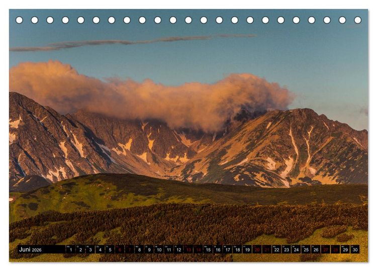 Produktbild: Berge. Polen (Tischkalender 2026 DIN A5 quer), CALVENDO Monatskalender