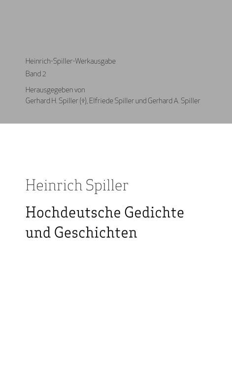 Produktbild: Hochdeutsche Gedichte und Geschichten