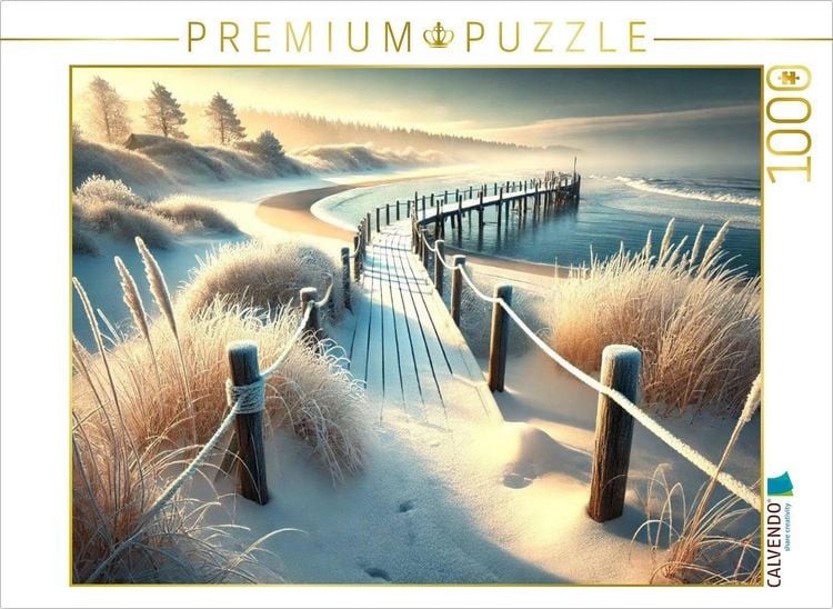 Produktbild: CALVENDO Puzzle Winterliche Ruhe | 1000 Teile Lege-Gr&ouml;&szlig;e 64x48cm Foto-Puzzle f&uuml;r gl&uuml;ckliche Stunden