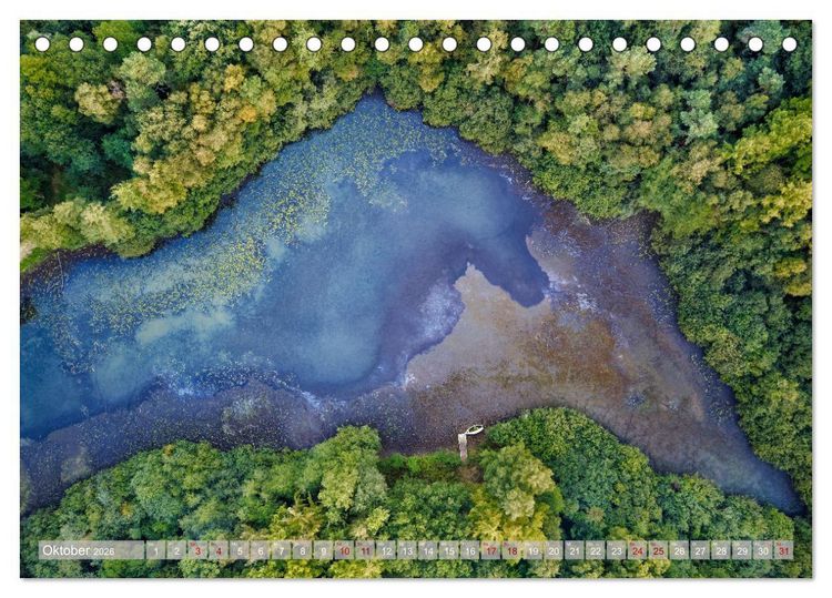 Produktbild: neunziggrad photoart: die erde von oben (Tischkalender 2026 DIN A5 quer), CALVENDO Monatskalender