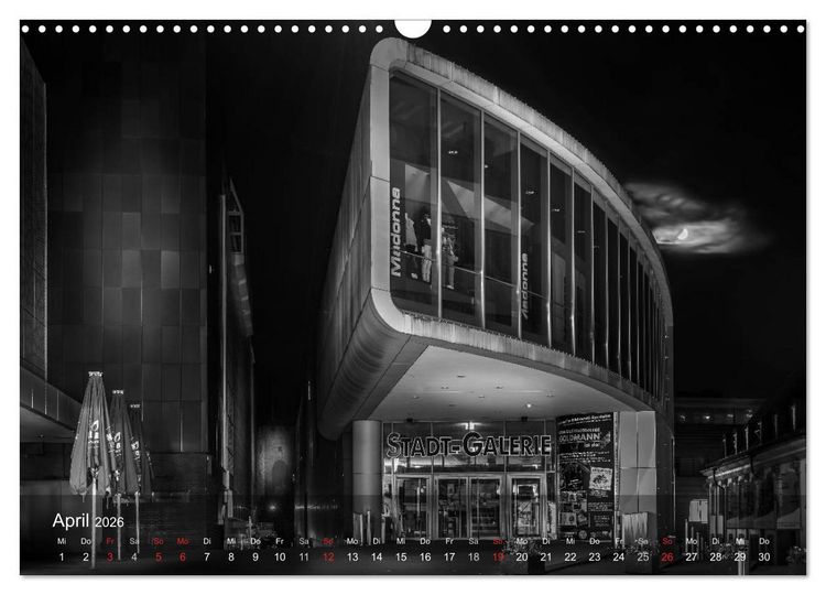 Produktbild: Heilbronn bei Nacht (Wandkalender 2026 DIN A3 quer), CALVENDO Monatskalender