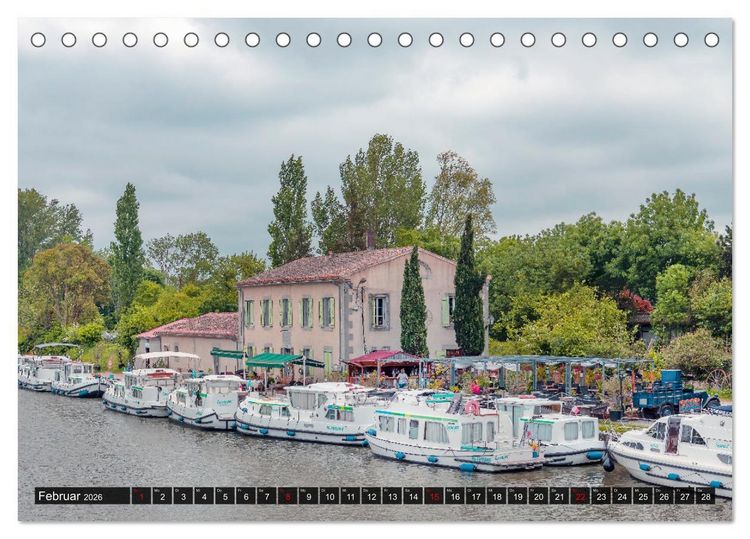 Produktbild: Der K&ouml;nigliche Kanal. Die Wasserstra&szlig;e im Languedoc (Tischkalender 2026 DIN A5 quer), CALVENDO Monatskalender