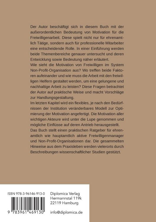 Produktbild: Der Motivationskreislauf in Non-Profit-Organisationen: Schl&uuml;sselfaktor f&uuml;r die Arbeit mit Haupt- und Ehrenamtlichen