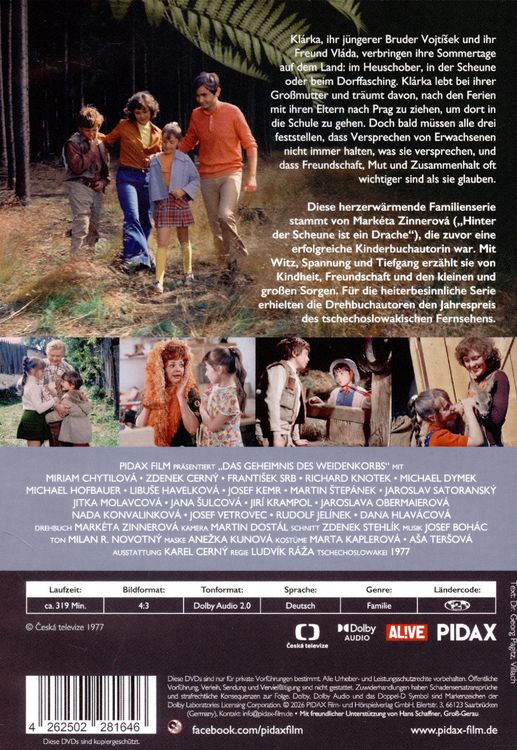 Produktbild: Das Geheimnis des Weidenkorbs / Die komplette preisgekr&ouml;nte 13-teilige Kult-Serie (Pidax Serien-Klassiker) [2 DVDs]