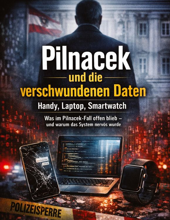 Produktbild: Pilnacek und die verschwundenen Daten: Handy, Laptop, Smartwatch