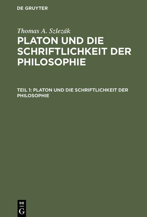 Produktbild: Platon und die Schriftlichkeit der Philosophie