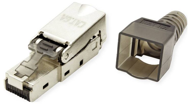 Produktbild: Value 26.99.0373 VALUE feldkonfektionierbarer RJ-45 Stecker Kat.6A (Class EA), STP 26.99.0373 Silber 1 St.