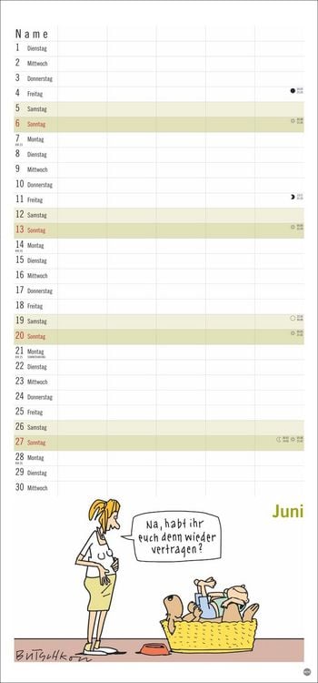 Produktbild: Peter Butschkow: Familienplaner 2027