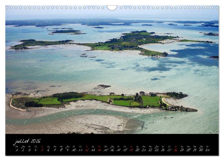 Produktbild: Le Morbihan entre terre et mer (Calendrier mural 2026 DIN A3 vertical), CALVENDO calendrier mensuel