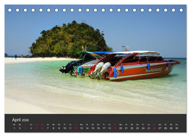 Produktbild: Thailand - exotisch und faszinierend (Tischkalender 2026 DIN A5 quer), CALVENDO Monatskalender