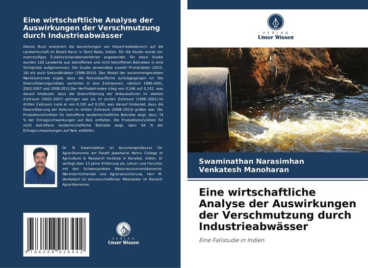 Produktbild: Eine wirtschaftliche Analyse der Auswirkungen der Verschmutzung durch Industrieabw&auml;sser