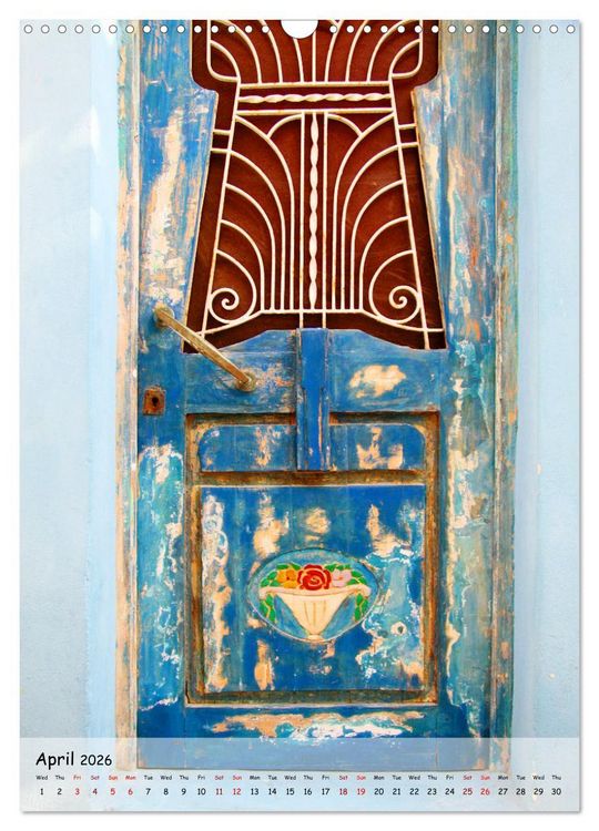 Produktbild: Greek Doors (Wall Calendar 2026 DIN A3 portrait), CALVENDO 12 Month Wall Calendar