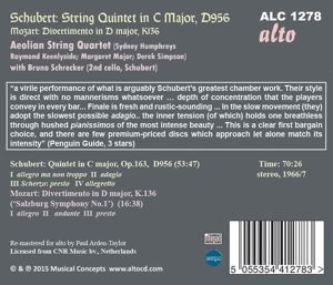 Produktbild: Quintett D 956/Divertimento K 136