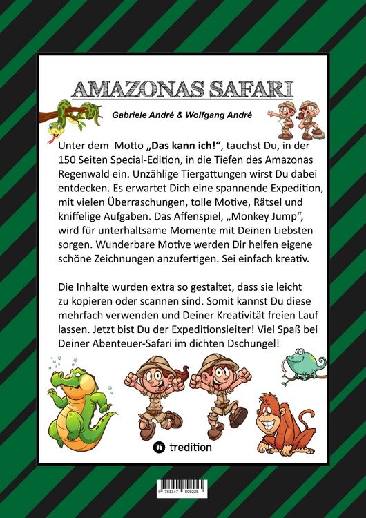 Produktbild: CRAFTBOOK - 150 SEITEN SPECIAL EDITION - TOLLE MOTIVE - BONUS SPIEL - MONKEY JUMP - R&Auml;TSEL - AMAZONAS REGENWALD