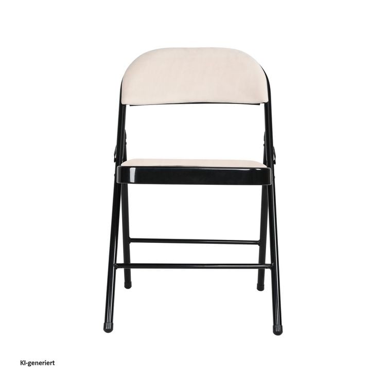 Produktbild: HTI-Living Klappstuhl Velvet Gestell Schwarz Klappstuhl Velvet Gestell Schwarz
