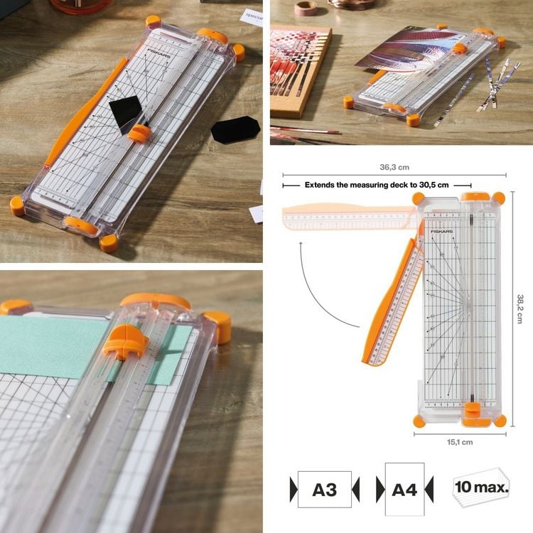 Produktbild: Fiskars Papierschneidemaschine SureCut Papierschneidemaschine A4 - schmale Basis