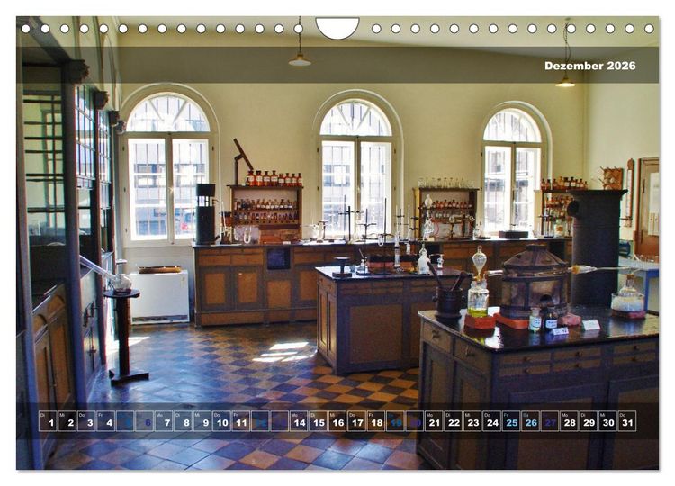 Produktbild: Einblicke in das Liebig-Museum und -Laboratorium in Gie&szlig;en (Wandkalender 2026 DIN A4 quer), CALVENDO Monatskalender