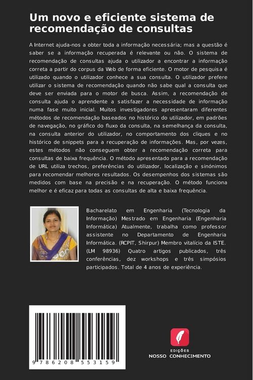 Produktbild: Um novo e eficiente sistema de recomenda&ccedil;&atilde;o de consultas