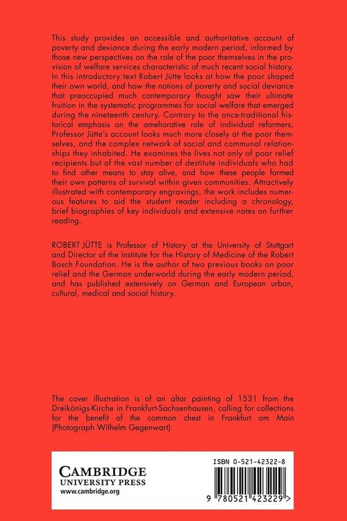 Produktbild: Poverty and Deviance in Early Modern Europe