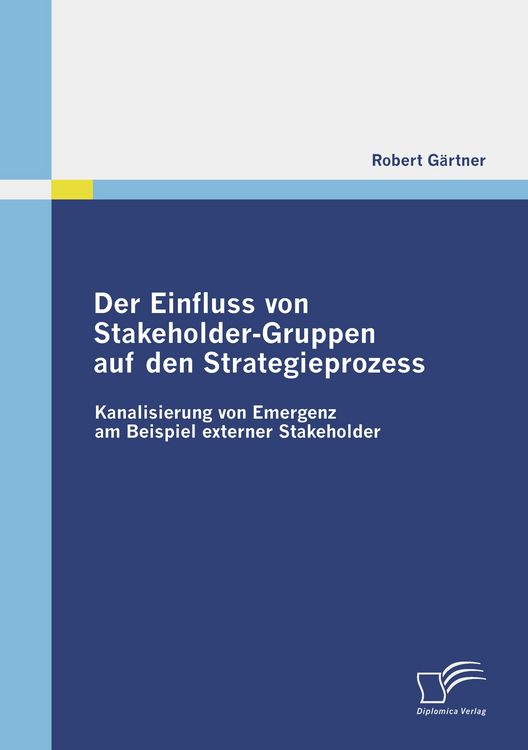 Produktbild: Der Einfluss von Stakeholder-Gruppen auf den Strategieprozess