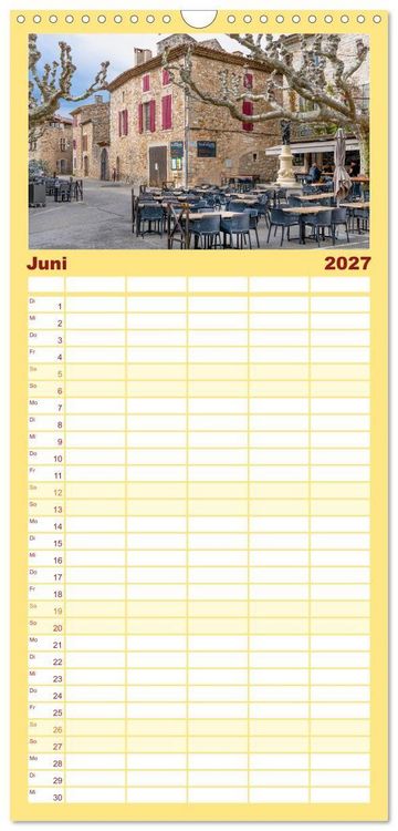 Produktbild: Familienplaner 2027 - Cevennen - Sch&ouml;ne alte Welt mit 5 Spalten (Wandkalender, 21 x 45 cm) CALVENDO