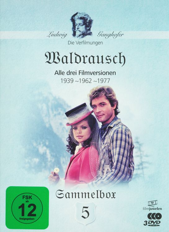 Produktbild: Waldrausch - Die Ganghofer Verfilmungen Sammelbox 5 - Filmjuwelen [3 DVDs]