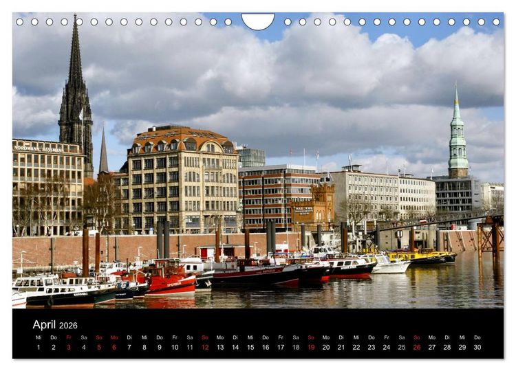 Produktbild: Hamburg (Wandkalender 2026 DIN A4 quer), CALVENDO Monatskalender