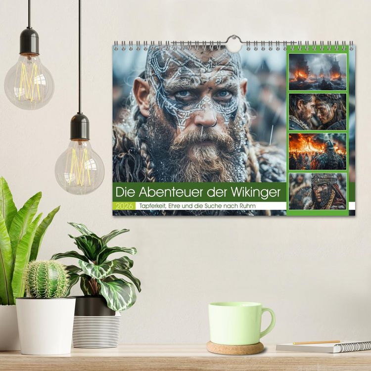 Produktbild: Die Abenteuer der Wikinger (Wandkalender 2026 DIN A4 quer), CALVENDO Monatskalender
