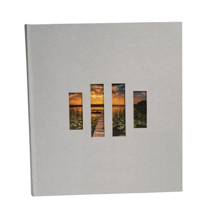 Produktbild: Fotoalbum MILANO 29x32 cm, 60 schwarze Seiten