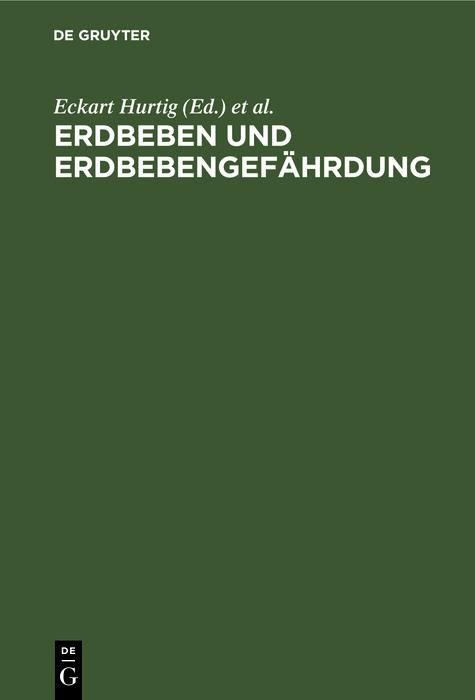 Produktbild: Erdbeben und Erdbebengef&auml;hrdung