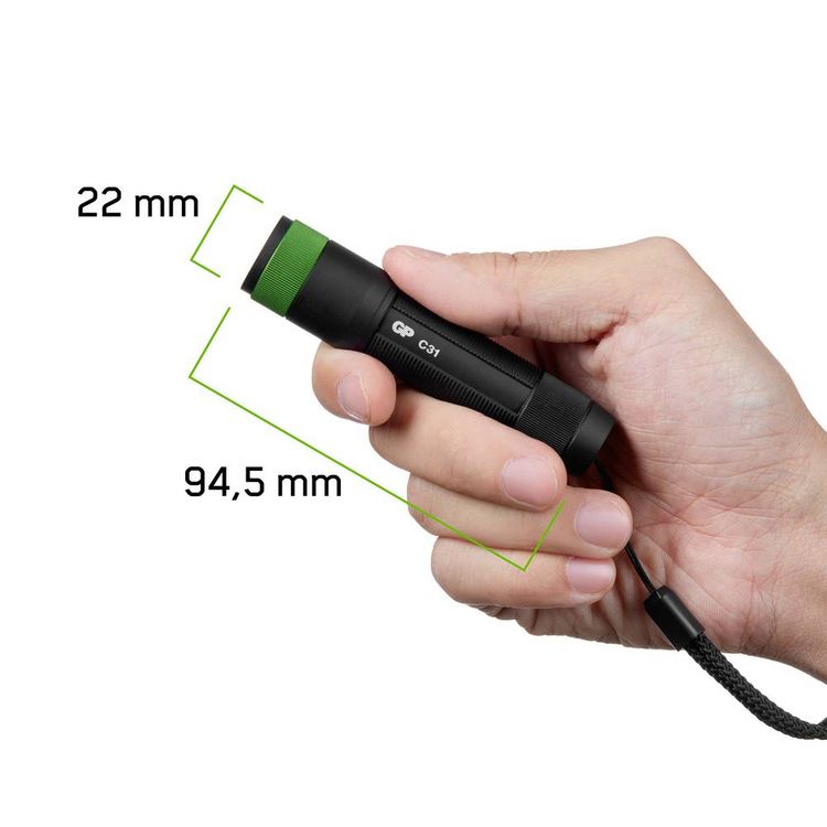 Produktbild: GP Discovery GPDISFLC31XBK479 LED Taschenlampe batteriebetrieben 100lm 7h 64g