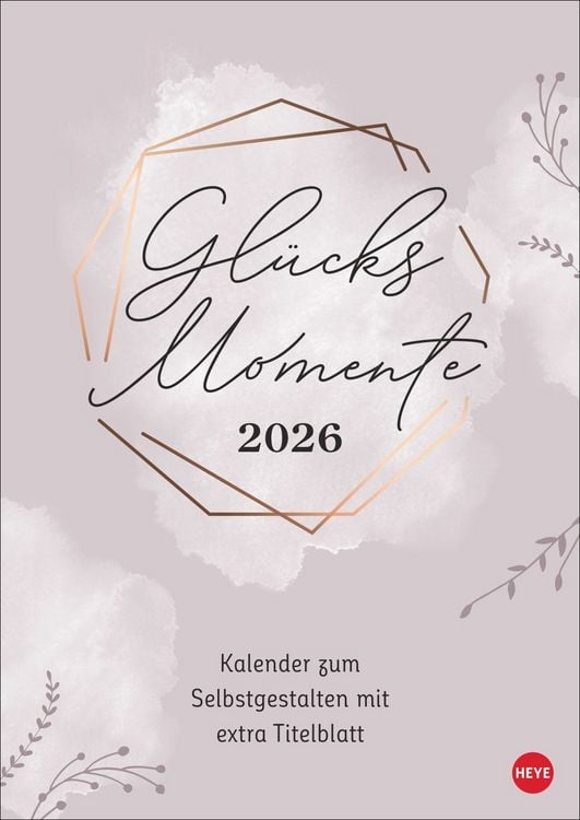 Produktbild: Kreativkalender Glücksmomente A4 2026