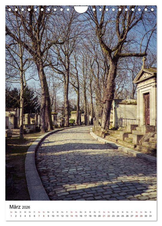 Produktbild: Le Cimeti&egrave;re du P&egrave;re-Lachaise in Paris (Wandkalender 2026 DIN A4 hoch), CALVENDO Monatskalender
