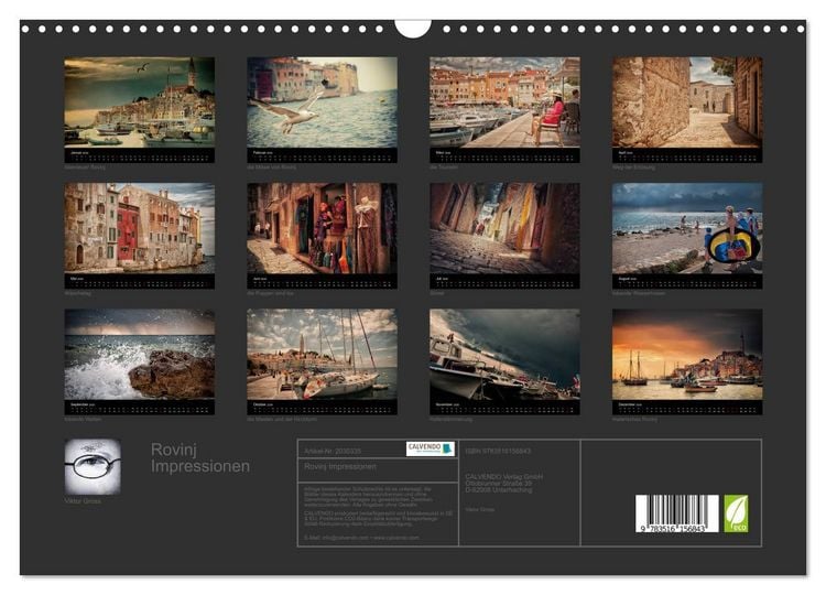 Produktbild: Rovinj Impressionen (Wandkalender 2026 DIN A3 quer), CALVENDO Monatskalender