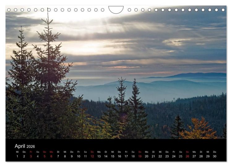 Produktbild: Herbst im Nationalpark Bayerischer Wald (Wandkalender 2026 DIN A4 quer), CALVENDO Monatskalender