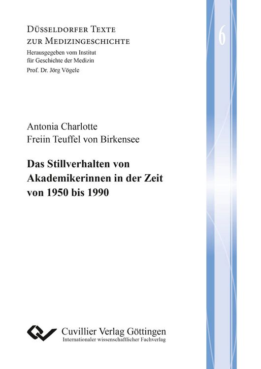 Produktbild: Das Stillverhalten von Akademikerinnen in der Zeit von 1950 bis 1990