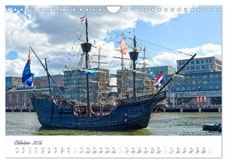 Produktbild: SAIL Amsterdam (Wandkalender 2026 DIN A4 quer), CALVENDO Monatskalender